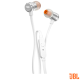 Fone de Ouvido JBL In Ear Intra-Auricular Branco e Prata - JBLT290SIL