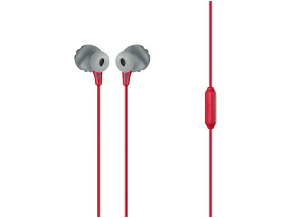 Tudo sobre 'Fone de Ouvido JBL Intra-auricular com Microfone - Esportivo Vermelho Resistente à Água'