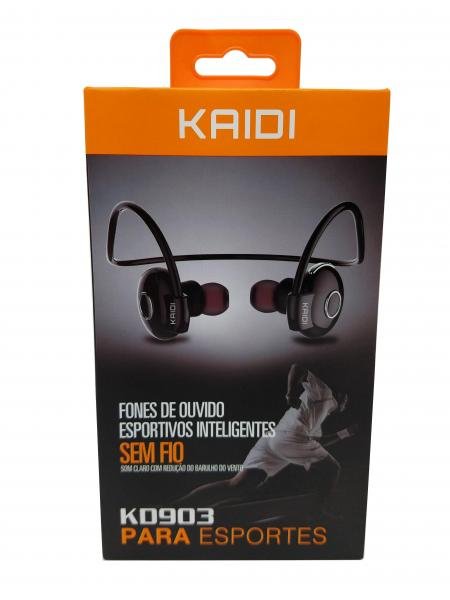 Fone de Ouvido KAIDI Bluetooth Esportivos Inteligentes KD903