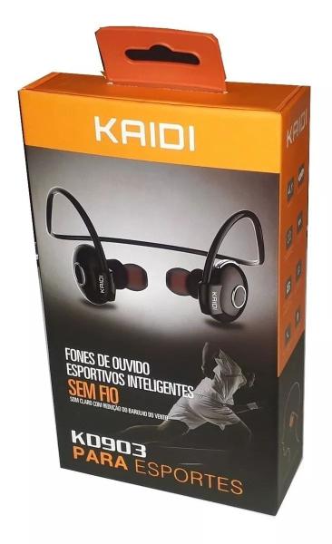 Fone de Ouvido Kaidi Bluetooth Esportivos Inteligentes Kd903