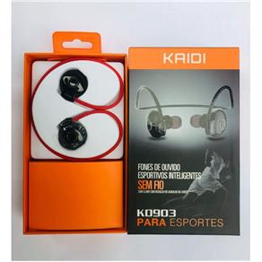 Fone de Ouvido Kaidi Kd 903 Bluetooth Esportivo Sem Fio V. 4.1 - Vermelho