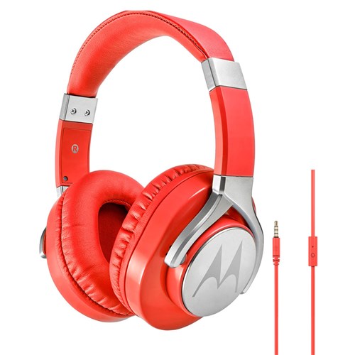 Fone de Ouvido Motorola Pulse Max com Microfone - Vermelho