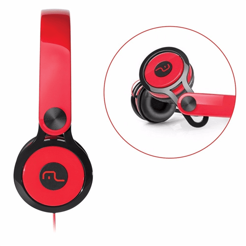 Fone de Ouvido Multilaser Headphone 360 Vermelho