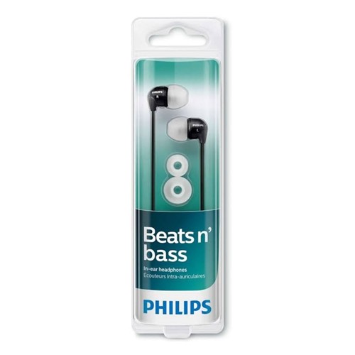 Fone de Ouvido Philips Beats N Bass She3590Bk - Preto