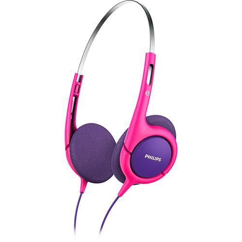 Fone de Ouvido Philips Rosa e Roxo - SHK1031/00