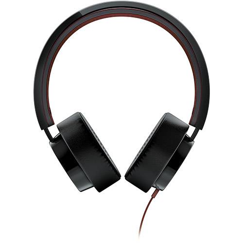 Fone de Ouvido Philips SHL5205BK Preto - Fio de 1,20 Metro, Isolamento Acústico, Microfone Integrado, Plug Folheado a Ouro