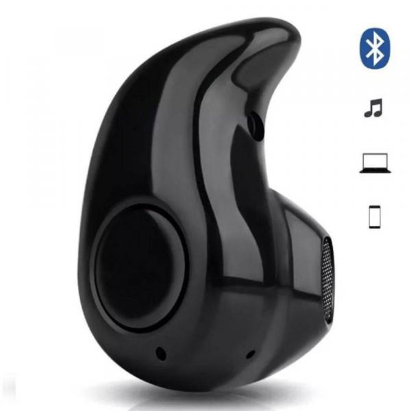 Fone de Ouvido Preto Bluetooth 4.1 Mini Portátil Chamada Música BT - Import