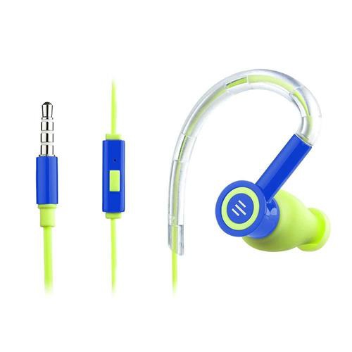 Fone de Ouvido Silicone Multilaser Earhook Pulse Azul-Verde - PH223