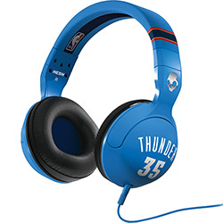 Fone de Ouvido Skullcandy Hesh NBA Thunder Kevin Durant Headphone 120mWatts Azul e Branco