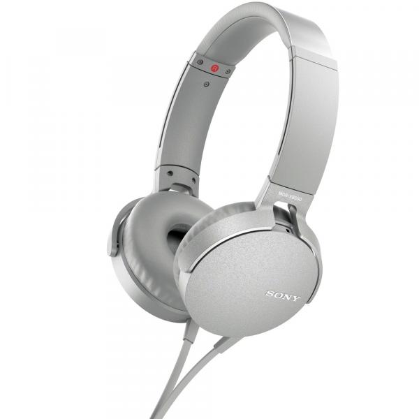 Fone de Ouvido Sony MDR-XB550AP Headphone com Microfone - Branco