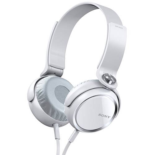 Tamanhos, Medidas e Dimensões do produto Fone de Ouvido Sony Supra Auricular Branco - MDR-XB400/WQAE