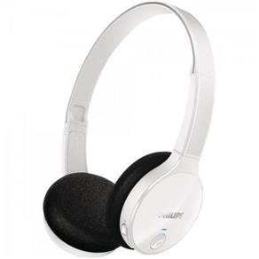 Fone de Ouvido Wireless Bluetooth com Microfone Integrado Philips Shb4000Wt/00 Branco