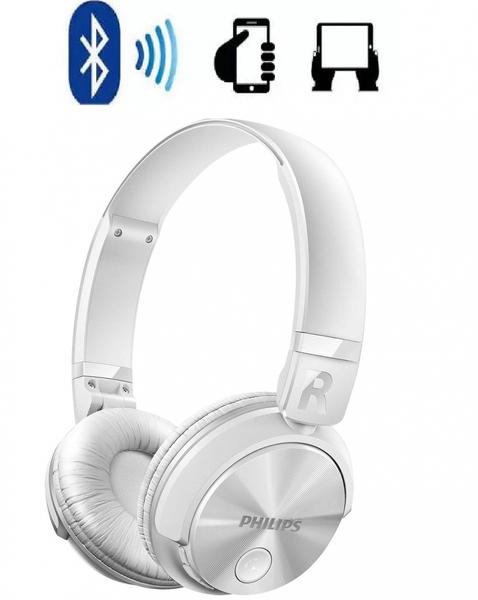 Fone de Ouvido Wireless Bluetooth com Microfone Integrado SHB3060WT/00 Branco PHILIPS