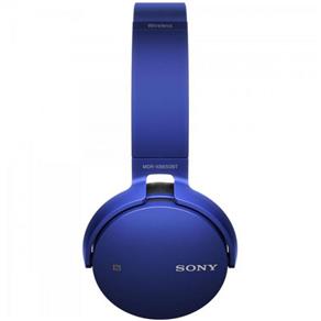 Fone de Ouvido Wireless Bluetooth com Microfone Mdr-Xb650Bt Azul Sony