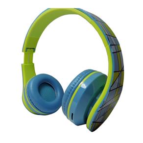 Fone de Ouvidos C/ Microfone Wings ? Wireless Bluetooth Radio Fm -Headphone Bt003 - Blue - Lançamento!