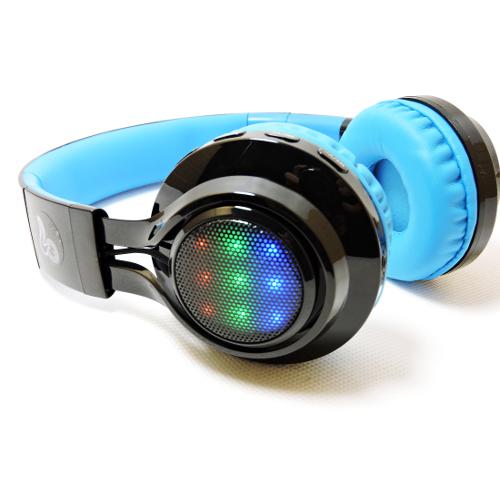 Fone de Ouvidos com Microfone Wings – Wireless Bluetooth Radio Fm - Ab005 – Blue - Lançamento!