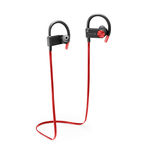 Fone Earhook, In-ear Sport Metallic, Audio Bluetooth, Vermelho Pulse - Ph253