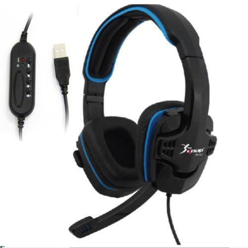 Fone Gamer Headphone USB PC/PS3/PS4 AZUL KP-357