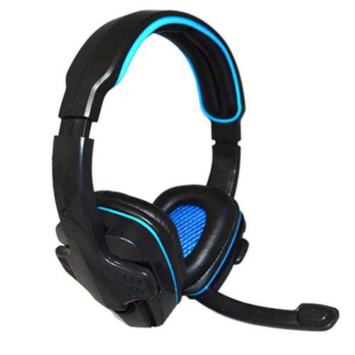 Tudo sobre 'Fone Gamer Headset com Microfone Azul Knup para Pc/Ps3/Ps4 Kp-357'