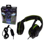 Fone Gamer Headset Com Microfone Azul Knup Para Pc/Ps3/Ps4 Kp-357