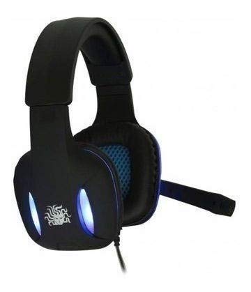 Fone Gamer Nemesis Headset Preto com Luz de Led Azul Nm-2190