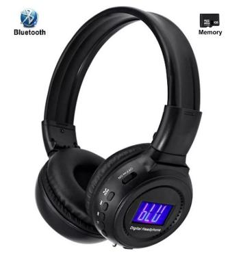 Fone Headset Bluetooth com Rádio Preto - Knup