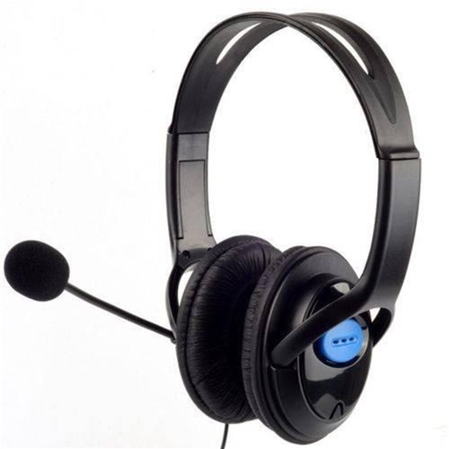 Fone de Ouvido Headset Estéreo para Ps4 Playstation 4 com Microfone - Preto