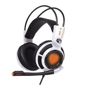 Fone Headset Profissional Gamer Extremor HS400 7.1 USB Vibrations Branco
