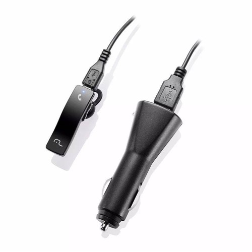 Fone Ouvido Bluetooth Multilaser Mono Auricular com Carregador Automotivo - AU203