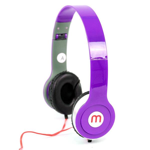 Fone Ouvido Headphone Celular Color Iphone Samsung 5 5c 6 F4 Roxo