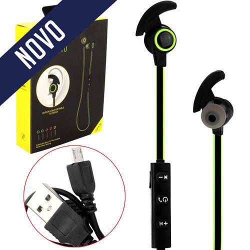 Tudo sobre 'Fone Ouvido Headset Bluetooth 4.1 Sem Fio Stereo Amw-810 Verde Amw-810 Generico'