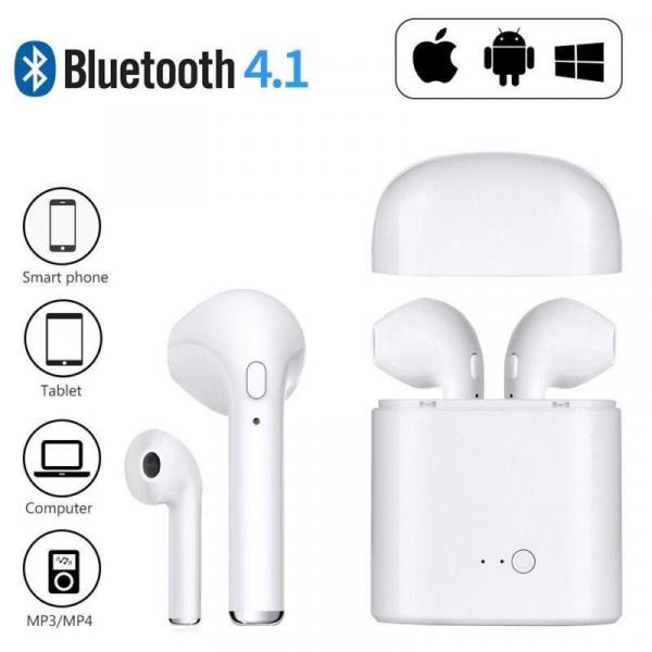 Tudo sobre 'Fone de Ouvido Sem Fio Bluetooth 4.2 Par I7S TWS - Importado'