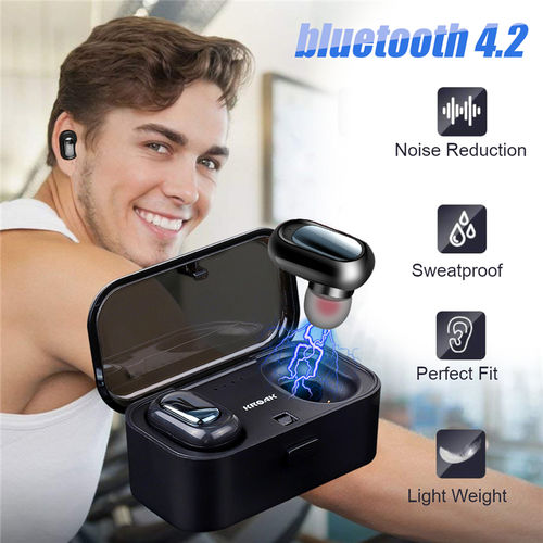 Tudo sobre 'Fones de Ouvido Sem Fio Mini Hifi Tws Bluetooth 4.2 Fone de Ouvido Estéreo Fone de Ouvido Intra-auricular'