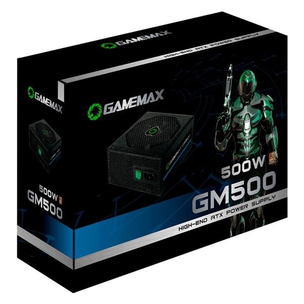 Fonte Alimentação Gamer ATX Gamemax 500W Real GM500 80 Plus Bronze