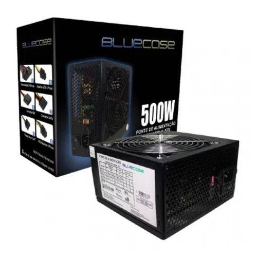 Fonte Atx 500w Blu-500-K Bluecase