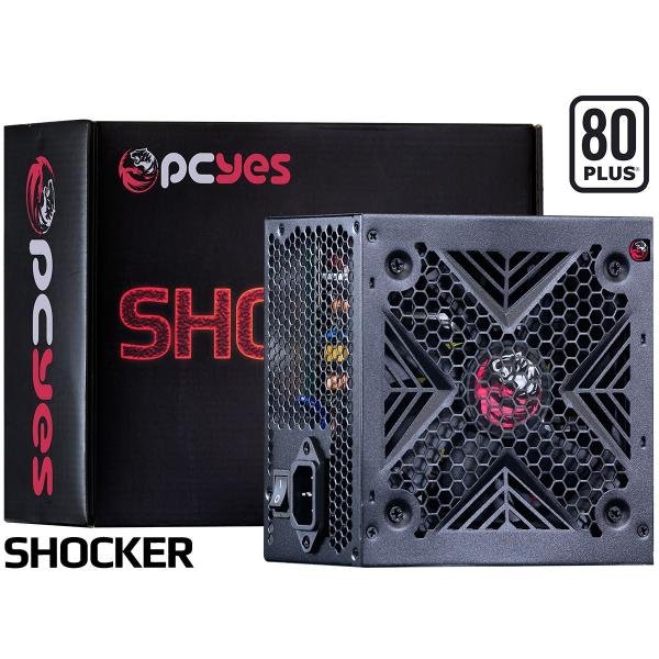 Fonte ATX 600W Real Shocker Series 80 Plus White PCYes