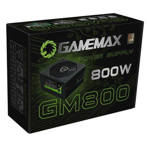 Fonte Atx Gamemax 800w Real 80plus/pfc/ Bivol Auto Gm800