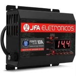 Fonte Carregador de Bateria JFA 10A SCI Com Display