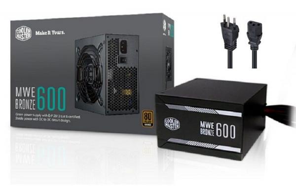 Fonte Cooler Master 600w 80 Plus Bronze Mwe (Cabo de Força Incluso) - Mpx-6001-acaab-br
