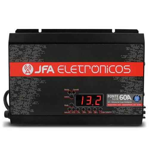 Fonte e Carregador de Bateria Jfa 60a Sci