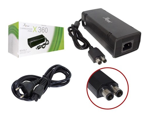 Fonte para Xbox360 Slim Bi Volt 110V 220V Ac Adaptater Cabo 80Cm Kp-W013 Kp-W013 Knup