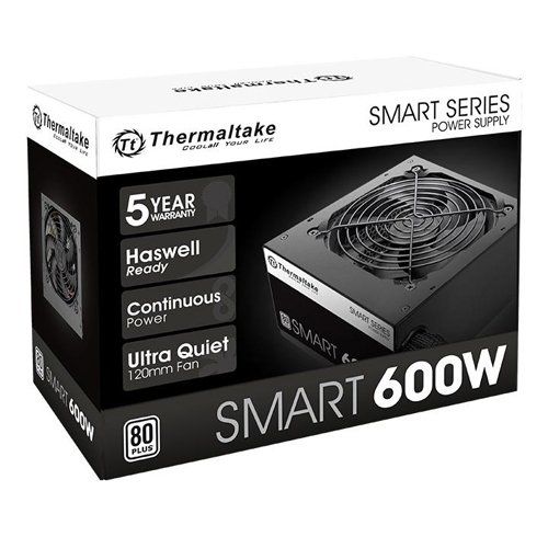 Fonte Thermaltake 600w 80 Plus White Smart Series - PS-spd-0600npcwbz-w