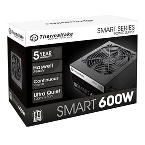 Fonte Thermaltake Smart 600W REAL 80 PLUS White