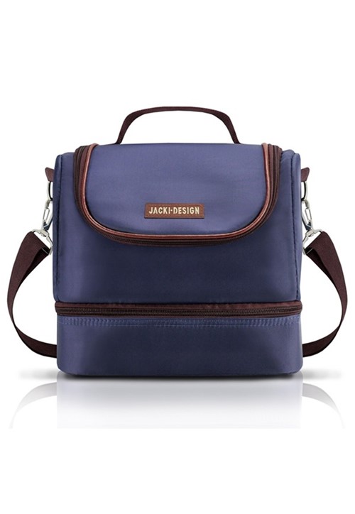 (FOR MEN) Bolsa TÃ©rmica com 2 Compartimentos Jacki Design Azul Marrom - Azul - Masculino - Dafiti