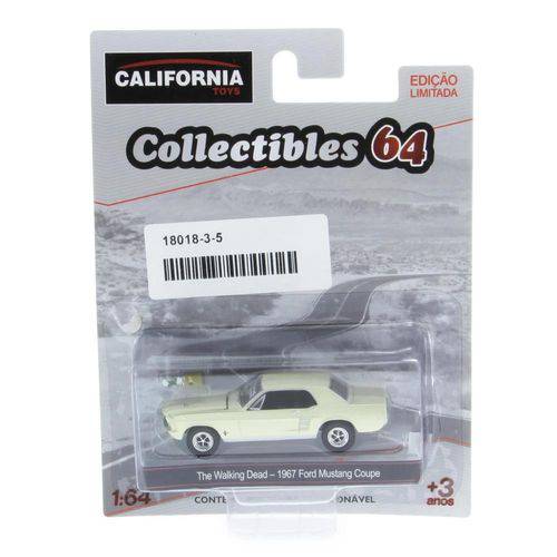 Tudo sobre 'Ford Mustang 1967 Coupe The Walking Dead California Collectibles Série 3 Greenlight 1:64'