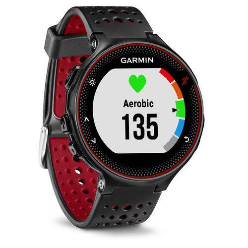 Forerunner® 235 - Preto e Vermelho - Smartwatch Gps para Corrida e Bike