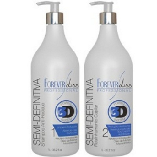 Forever Liss Escova Semi Definitiva Power 3d System Kit 2x1 Litro