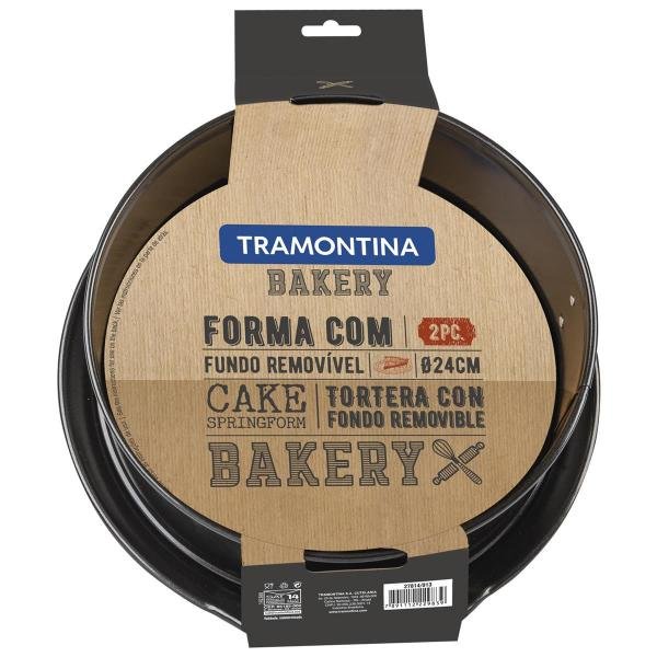 Forma de Bolo 24Cm Bakery Cinza 27814013 Tramontina