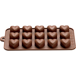 Tudo sobre 'Forma para Chocolate Bombom Coração em Silicone - Mart'