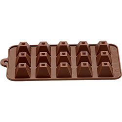 Forma para Chocolate Bombom Quadrado em Silicone - Mart